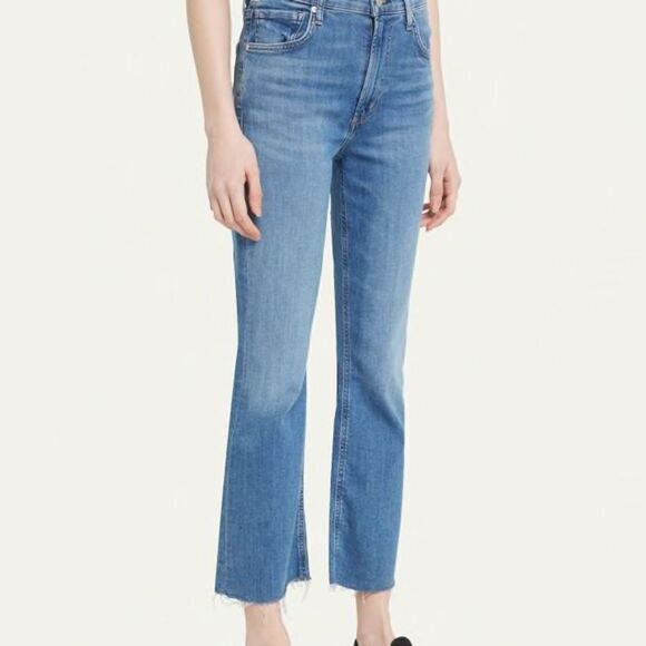 Citizens of Humanity "Isola" cropped bootcut jeans Dark Wash 28 NWT - Picture 2 of 9